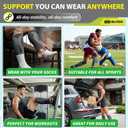 BLITZU Calf Compression Sleeve for Men & Women Footless Compression Socks Support Runners Leg Sleeve Shin Splints Pain Relief