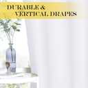 NICETOWN Room Darkneing Kitchen Curtain 45 inches Long - 50% Blackout Thermal Insulated Solid Grommet Sound & Light Blocking Drape Window Treatment for Bedroom (White, 1 Panel, W52 x L45)