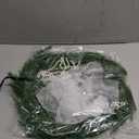 Suncalla 20'' Black White Christmas Wreath with Bow Pearl Chains Faux Norfolk Pine Wreath Artificial Cedar Christmas Greenery Decoration for Xmas Front Door Window Wall Fireplace Indoor Outdoor