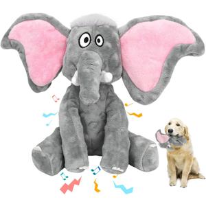 Plush Large Dog Toys with Squeaker and Crinkle Paper, Interactive Puppy Chew and Teeth Cleaning Toy, Pet Toys for Small, Medium and Large Dogs