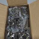 1/2" Overlay Partial Wrap Kitchen Cabinet Hinges, Antique Brass Self Closing Cabinet Hinge for Kitchen Cabinet Doors,50 Pack (25 Pairs)