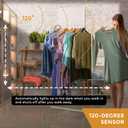 VYANLIGHT Motion Activated LED Lights - 20 LEDs, 3-Color Mode, Rechargeable Battery, Stick-On Magnetic Night Light Bar for Closet, Hallway, Stairway - Dimmable Wireless Lights, 2 Pack