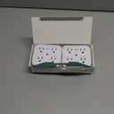 KMC Smart Tap Mini 2-Pack, 4-Outlet Wall Mounted Plug Adapter, 3 Independently Controlled Wi-Fi Outlets, Compatible with Alexa & Google Assistant, No Hub Required