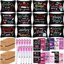 Sabary 48 Pcs Nurse Appreciation Gifts Set 12 Nurse Makeup Cosmetic Bag 12 Notebooks Pocket Journal 12 Doctor Nurse Ballpoint Pens 12 Stethoscope Rn Bracelet for Nursing Students School (Novelty)