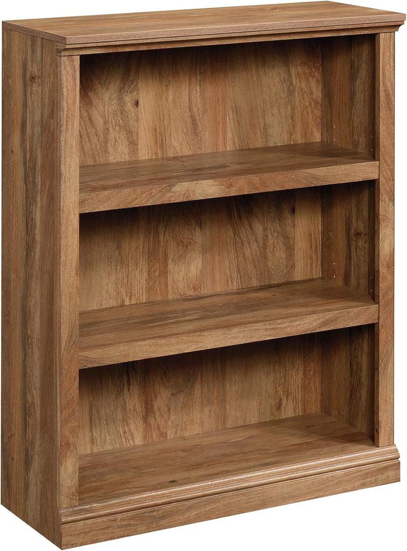 Sauder Miscellaneous Storage 3-Shelf Bookcase/ Book shelf, Sindoori Mango finish