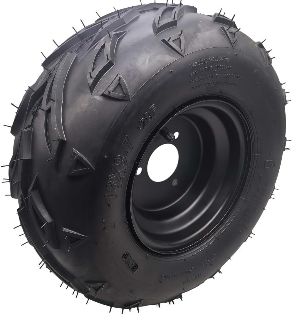 168-7 right Tires Wheels with Rim For 50-125cc TAO TAO ATV Go-Kart Mini Bike ATV.