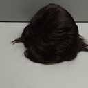 YYHR Men's Brown Wig Short Layered Natural Hair Costume Synthetic Full Wigs dark Brown Hair Replacement Wig