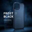 TORRAS Guardian Shockproof for iPhone 13/14 Case, [Military-Grade Drop Tested] Durable Protective Matte Hard PC Back Slim Thin DIY-Buttons for iPhone 13/14 Case, Translucent Black