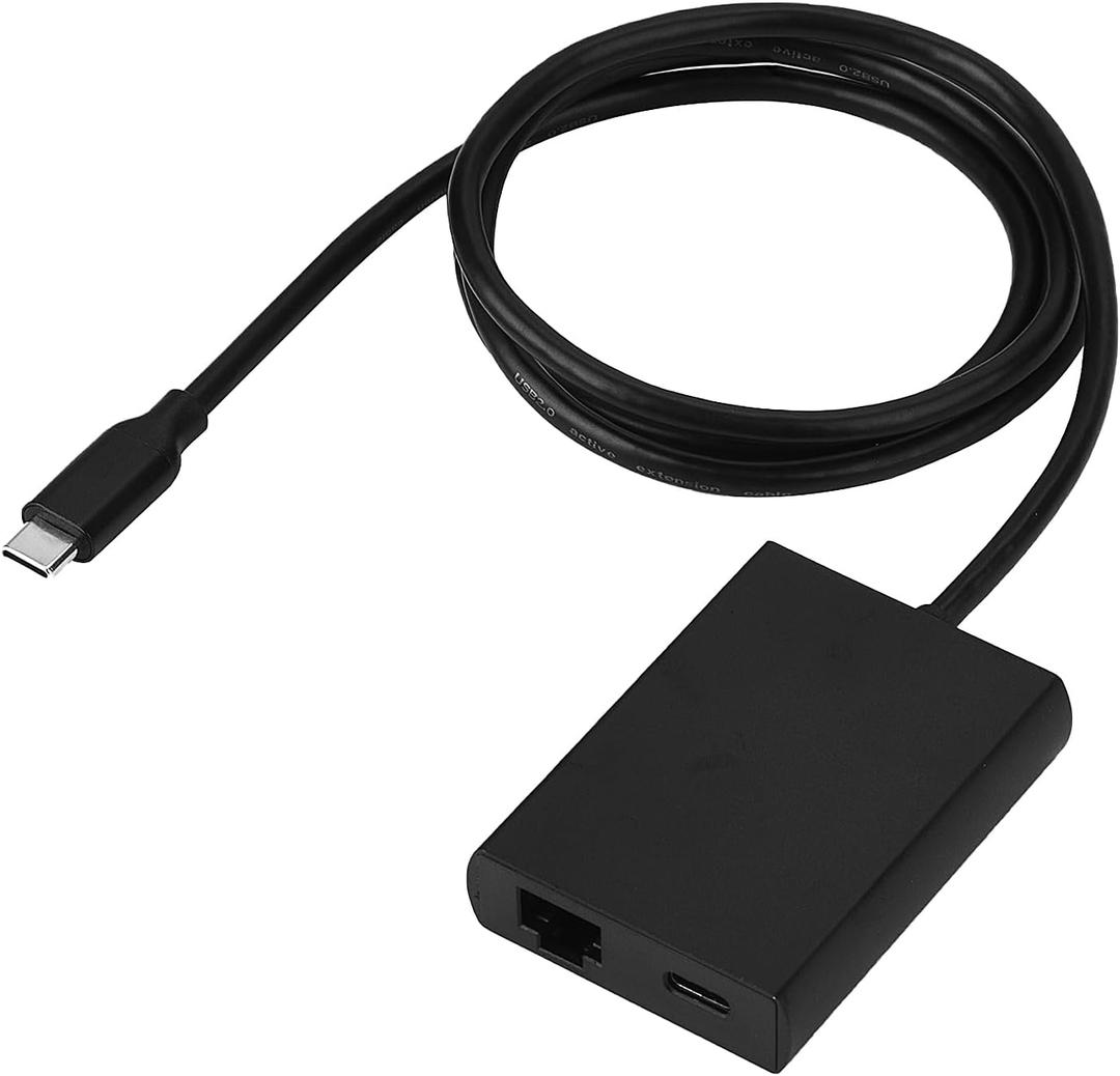 USB C to Ethernet Adapter with Charging for iPhone 15 Pro/Max, 3.3FT USB-C to RJ45 Ethernet Adapter, Compatible MacBook Pro Air, Samsung, iPad and More