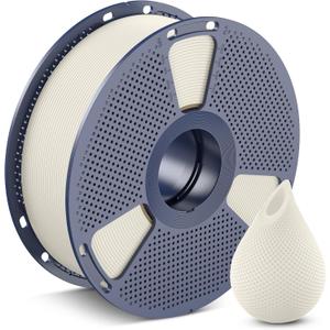 SUNLU 3D Printer Filament PETG Filament 1.75mm, Less Stringing Good Layer Adhesion High Toughness, PETG Filament 1.75 0.02mm, 1kg Spool(2.2lbs), Bone White