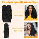 Feather Crochet Human Hair Pre-Separated 20 inch Burmese Curly Crochet Hair Extensions Knotless Reusable Invisible 50g Lightweight 100% Virgin Human Crochet Hair Bundles for Women