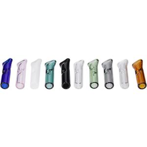 Reusable Glass Tips for Filter Flat Mouthpiece, Multi-Color 9mm Outer Diameter 6mm Inside Diameter 35mm Length for DIY Easy Clean Color 10 Pack