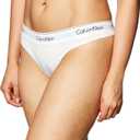 Calvin Klein Women's Modern Cotton Thong-Panty (White)