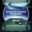 Magnetic for iPhone 17 Case, Compatible with Magsafe,2X Screen Protector,Military-Grade Protection, Drop-Proof Phone Cover for iPhone 17 6.3 inchs, Green-Hollow