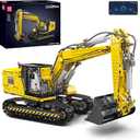 Mould King 13112 Upgraded RC Excavator Building Sets, 2169+ Pieces Building Model Kits, App Remote Control Construction Truck Excavator Science Kits with Motor, STEM Engineering Toys for Teens Adults