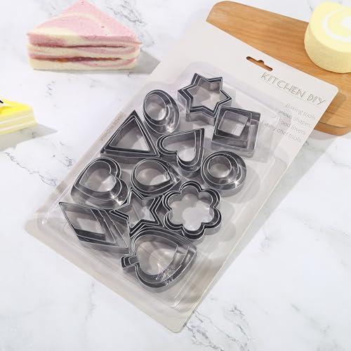 19 piece cookie cutter set Stainless Steel Cookie Cutters Novelty Cookie Cutters DIY Kitchen Pastry Tool Set Non - Stick Cookie Cutters 19 piece cookie cutter set Stainless Steel Cookie Cutters Novelty Cookie Cutters DIY Kitchen Pastry Tool Set Non - Stick Cookie Cutters