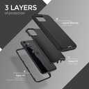 2 x ORIbox for iPhone 13 mini Case for iPhone 12 mini Case Black, [10 FT Military Grade Drop Protection], The Liquid Silicone Heavy Duty Shockproof Anti-Fall Case for iPhone 13/12 mini,5.4 inch, Black