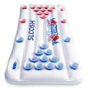 SLOOSH Pool Toys Games Set - Pong Toss Game Water Toys for Adults Kids Family Games, Inflatable Floats Lounge Raft Floating Swimming Pool Accessories 6x3 FT Table with 10 Pong Balls for Parties