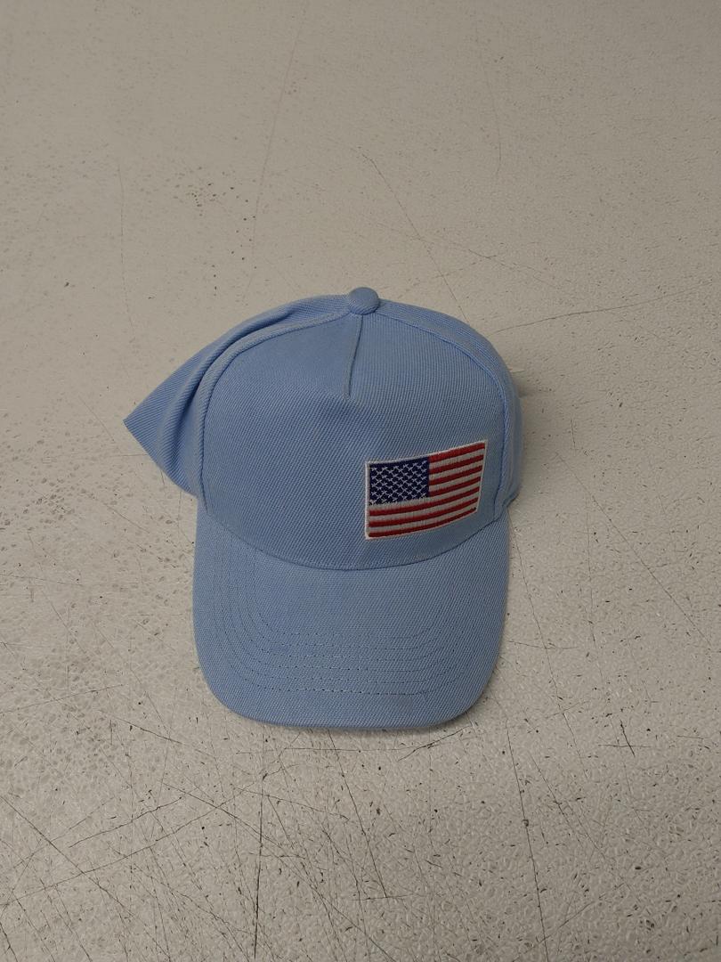 Baby Blue American Flag Kids Baseball Hat Baby Blue American Flag Kids Baseball Hat