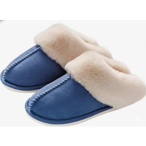 Womens Slippers with Fluffy Fur Soft Memory Foam House Shoes, Christmas Gifts Christmas Slippers for Women Mom Grandma Size 42-43L