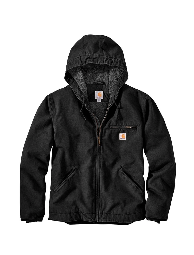 Carhartt Men's 104392 Washed Duck Jacket - Sherpa Lined, Size M