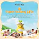 3 x Positive Duck, Positive Crochet Duck, Suitable for Room Office Desktop Decoration, Teacher, Friend, Colleague, Graduation Gift, Fun Emotional Gift, Emotional Motivation Crochet Duck