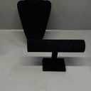 Juvale 2-Piece Black Velvet Jewelry Display Set, T-Bar Stand and Mannequin Bust for Necklaces, Bracelets, Bangles, Chains, Anklets, Earring Holder for Retail Shops, Boutiques