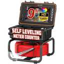 Sewer Camera Self Leveling 165ft with Meter Counter, 9" IPS Monitor 1080P HD Drain Cameras, 5100mAh Battery Pipe Plumbing Camera Snake with Light, Waterproof Sewer Inspection Scope DVR 32GB