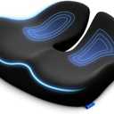 ZIKEE Pioneering Seat Cushion for Pressure Relief, Ergonomic Office Chair Cushion for Sciatica, Back, Hemorrhoids & Tailbone Pain Relief, High-Density Memory Foam Car Seat Cushion with Anti-Slip Base
