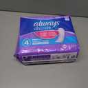 Always Discreet Adult Incontinence Pads for Women, Drier, 4 Drop Long Length, Moderate Absorbency, Pads for Bladder Control Management, Bladder Leaks, & Postpartum Pads, 54ct