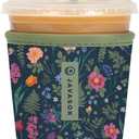 Sok It JavaSok Iced Coffee & Cold Soda Insulated Neoprene Cup Sleeve (Spring Noir, Small: 16-20oz)