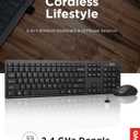 Lenovo 100 Wireless Keyboard and Mouse Combo – Cordless Set with Spill Resistant Quiet Keys – 3-Zone Keyboard - Ambidextrous Mouse – Compact Design – Wireless USB -Black