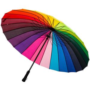 Umbrella for Rain Fashion Large Size 24 Ribs Long Handle Straight Anti-UV Sun Windproof Stick Umbrella