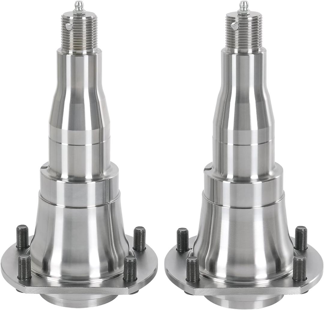 SP466 Trailer Spindle #42 EZ Lube with 5-Bolt Flange for 5,200lbs to 7,000lbs Trailer Axle Compatible with Bearings Kit 5580/20 &14125A/14276 (2Pcs)