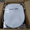 ALPHA BIDET JX2 Elongated Bidet Toilet Seat, White, Endless Warm Water, *NEW* Bowl Mist, LED Light, Quiet Operation, Wireless Remote, Stainless Steel Nozzle, Sittable Lid