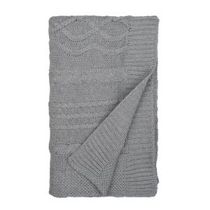 Burts Bees Baby Infant Blanket, Cable Knit, Made with 100% Soft Breathable Organic Cotton, Nursing Blankets, Machine Wash Baby Newborn Essentials, Size 30 x 40 Inch (Heather Grey)