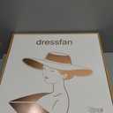 dressfan Church Fascinator Derby Hats for Women,20s 50s Linen Vintage Derby Hat for Church/Wedding/Cocktail/Tea Party (Red)