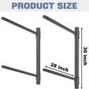 WALMANN Heavy Duty Wall Mounted Kayak Storage Rack for Garage, Adjustable Kayak Hangers for Wall, Holds Up to 220 lbs