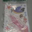 Ocean Fish Wall Decals,Glow in The Dark Under The Sea Wall Decals Sea Life Animals Wall Stickers Removable Waterproof Peel and Stick for Boys Kids Bathroom Watercolor Ocean Creatures Decor(Upgrade) (Sky Blue)