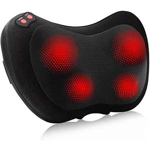 Papillon Back Massager,Shiatsu Neck Massager for Pain Relief,Electric Shoulder Foot Massage Pillow with Heat,Gifts for Mothers Day,Christmas Gifts for Women/Men,Deep Tissue Kneading for Waist,Legs (Black)