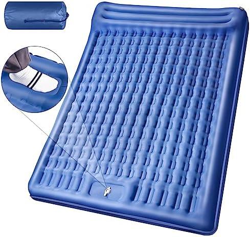 LILTSDRAE Camping Sleeping Pads，Extra Thick 5 Inch Inflatable Sleeping Mat with Pillow Built-in Pump，Oversized Air Mattress Super Portable for Backpacking Hiking, Tent, Traveling