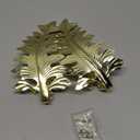Curtain Tiebacks Gold Vintage Big Leaf Design Curtain Holdbacks Curtain Drapery Holdbacks Tie Back Hook -2pcs