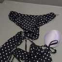 Womens Bikini Set Swimsuit Two Piece Tie String Front Sexy Thong Bathing Suit Swimwear, Medium
