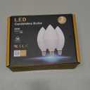 Sailstar Candelabra Light Bulbs 60 Watt Equivalent, 4000K Natural Daylight, 5W E12 Small Base Type B LED Bulbs, 500 Lumens, Chandelier Ceiling Fan Light Bulbs, CRI 85, Non-dimmable, Pack of 3