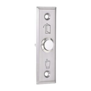 uxcell Push Button Release Switch Door Access Control System Stainless Steel Panel 92mmx28mm DC 12V 3A Silver Tone
