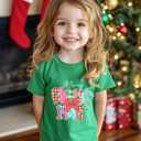 Boys Christmas Shirt for Kids Girls Toddler Ugly Funny Xmas T-Shirt Short Sleeve Cotton Tee Top 2-8 Years (Green)