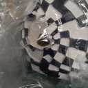 GIGICICI 15.7x8.7-Inch Mosaic Deer Head Wall Decor, Artistic Faux Resin Animal Head Wall Sculptures Decor Hanging Decoration for Living Room Bedroom Kitchen Gift, Black-White