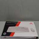 Redragon Updated Programmable Gaming Keyboard and Mouse, RGB Backlit Keyboard Mouse with Software, Independent Macro Record Keys, Value Combo Set, White - S101-3 PRO