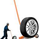 Tire Wheel Dolly 2.0 Pro | 500 lbs Heavy-Duty Truck Tire Lifting Tool | 9-33inch Adjustable Tire Cart Dollies with Reinforced Rod & Upgraded Wheels