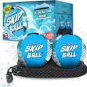 Activ Life The Ultimate Skip Ball  Water Bouncing Ball (2 Pack) Create Lasting Memories with Your Friends & Family at The Beach, Lake or Pool - Great for All Ages (Blue Spots)